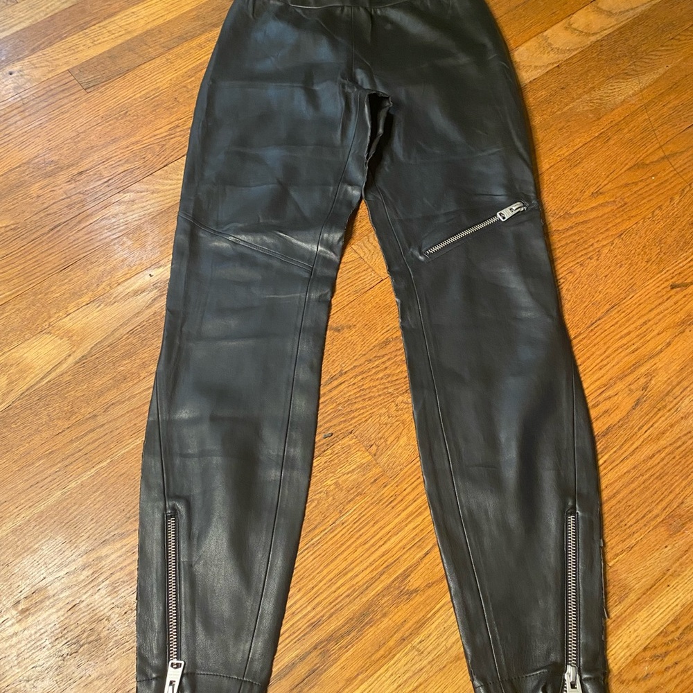 All Saints Kriva women’s faux leather leggings- size 2 - Picture 4 of 10